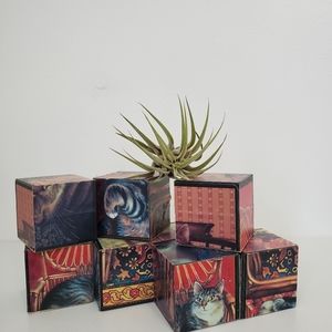 Vintage Cat Block Puzzle